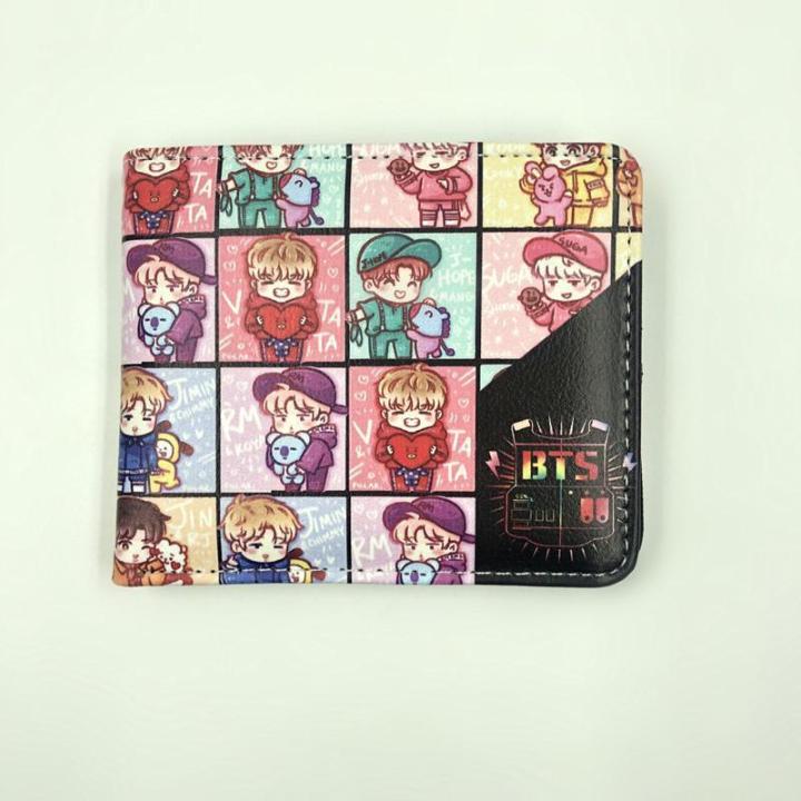 BT21%20Cartoon%20Print%20PU%20Leather%20Wallet%20BTS%20Bangtan%20Boys%20Bifold%20Purse%20-%20Image%203