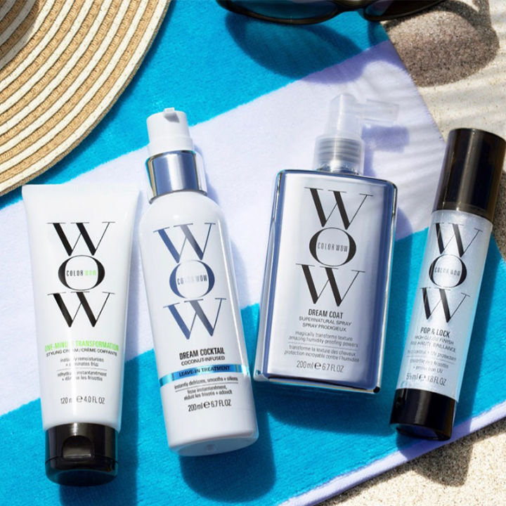 【Hot ticket】 200ml Color Wow Frizzy Hair Styling Cream Leave-in Hair Care Styling Serum Nourishing Hair Conditioner Soft Smooth Elastic Gel