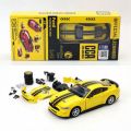 1:42 Scale 2018 Ford Mustang GT Super Racing Assembly Toy Car Diecast Model Doors Openable Educational Collection Gift Box. 