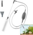 Aquarium Siphon Vacuum Cleaner for Gravel and Sand, Fish Tank Vacuum Gravel Cleaner, Manually Fish Tank Water Changer.