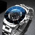 Luxury Men's Fashion Watches for Men Business Casual Calendar Date Clock Male Stainless Steel Quartz Wrist Watch reloj hombre.