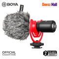 Boya BY-MM1+ Super-cardioid Condenser Shotgun Microphone - Compatible with smartphones, tablets, DSLRs - Ideal for Vlogging, Video Apps, Audio Recording Apps - Improved sensitivity and signal to noise ratio - Plug and play operation - 3.5mm headphone out.
