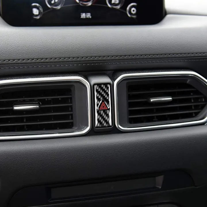 Warning%20Button%20Cover%20Decor%20Trim%20Carbon%20Fiber%20for%20CX5%202017%20-2020%20-%20Image%207