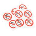 20 pcs Do Not Touch Sticker Do Not Warning Sign Safety Decals Adhesive No Touch Stickers Vinyl Please Do Not Security Caution. 