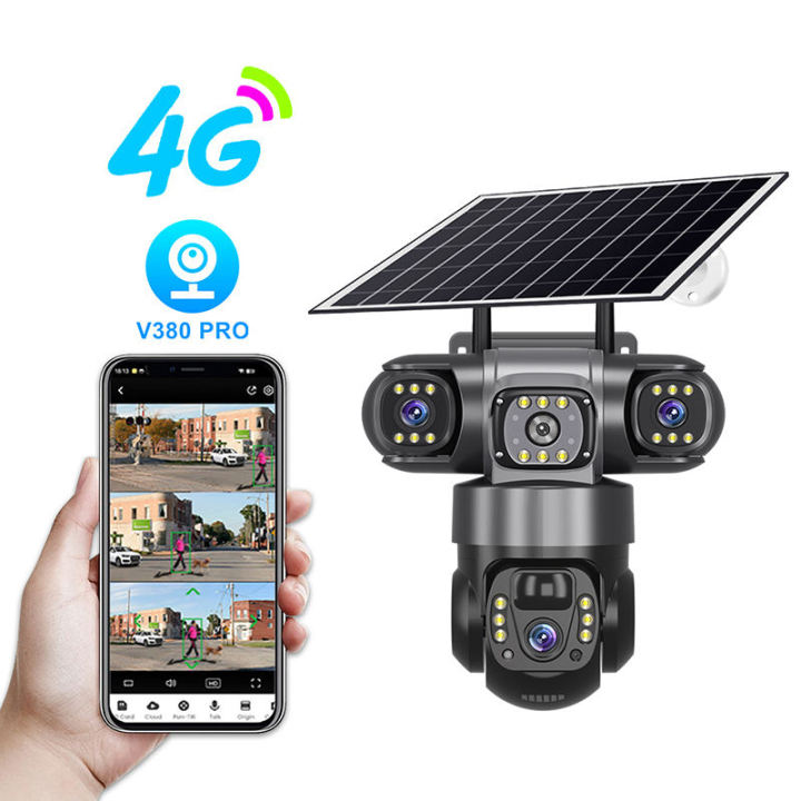 SOLAR%204G%20SIM%20V380pro%202%20CAMERS%202%20Lens%20With%203%20Mobile%20Screens%20Solar%206MP%204G%20SIM%20Card%20Camera%20PTZ%20Security%20with%208W%20Solar%20Panel%208000mAh%20Battery%20for%20Home%20Safety%20-%20Image%203
