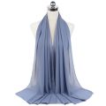 Good Muslim Bubble Chiffon Hijab Scarf Women Solid Color Soft Long Shawls and Wraps Georgette Islamic Head Scarves Ladies Hijabs. 