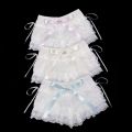 Multilayer Lace Shorts Women Ribbons Flower Ruffles Elastic Waist Cute Cake Shorts Lolita Shorts for Sweet Girls Kawaii Clothes. 