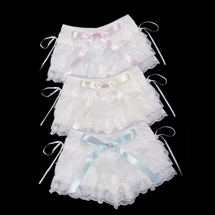Multilayer%20Lace%20Shorts%20Women%20Ribbons%20Flower%20Ruffles%20Elastic%20Waist%20Cute%20Cake%20Shorts%20Lolita%20Shorts%20for%20Sweet%20Girls%20Kawaii%20Clothes%20-%20Image%204