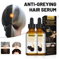 30ml Anti-Greying Hair Serum Ganoderma Nutrient Natural Darkening Serum Anti Greying Hair Serum for Women Men hair growth Care BruberryBeE. 