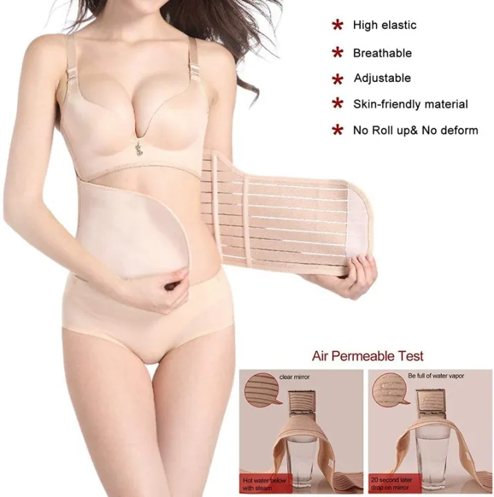 3%20in%201%20Postpartum%20Belly%20Belt%20Tummy%20Band%20Girdle%20Corset%20Body%20Shaper%20Postnatal%20C-Section%20Waist%20Trainer%20Pelvis%20Wrap%20Shapewear%20-%20Image%206