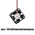 Fan 12v 24v ender 3 Fan 30mm 3010 Dual Ball Bearing / Hydraulic Fan 2 pin 3d printer parts 3010 30*30*10mm. 