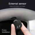 Geepact Car Tire Pressure Monitoring System Smart Car TPMS Tyre Pressure Alarm Monitoring System Solar Power Panel USB Charging TPMS Universal 4 External Sensors LCD Display. 