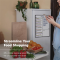 Magnetic Whiteboard Fridge Calendar Meal Planner and Shopping List White Board - Memo Board and Family Planner Easy Install Easy to Use. 