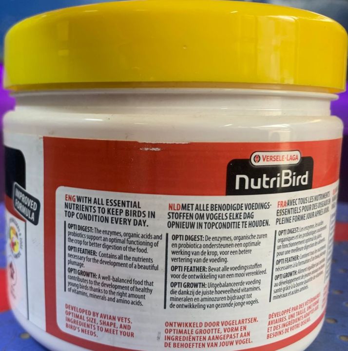 VERSELE-LAGA%20NutriBird%20A19%20Hand%20Feed%20Formula%20Crop%20Support%20High%20Energy%20For%20MACAW%20AFRICAN%20GREY%20PARROT%20ECLECTUS%20and%20Other%20baby%20birds%20with%20high%20energy%20needs%20250GM%20Jar%20-%20Image%203