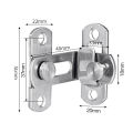 Locks Latch with Screws High Hardness Safe Door Bolt Lock. 