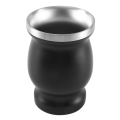 Stainless Yerba Mate Tea Cup Set Coffee Water Cup 8Oz Black. 