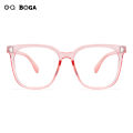 OQ BOGA 4 Colors Unisex Anti Blue Light Radiation Computer Glasses Women Men Eye Protection Fashion Plastic Letter D Frame Eyewear. 