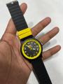 all brand Men's Reset Three-Hand Black Silicone Watch NIB P5001. 