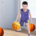 Silent Basketball with Hoop Foam Basketball Low Noise Indoor Training Ball Size 7. 
