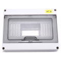 IP65 Mcb Breaker Box Distribution Protection Box ABS Power Electronic Din Rail Enclosure for Circuit Breaker HT-8 Way.