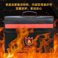 Fireproof cross-border special waterproof, safety protection, fireproof briefcase, large capacity, storage and sorting fireproof document bag. 