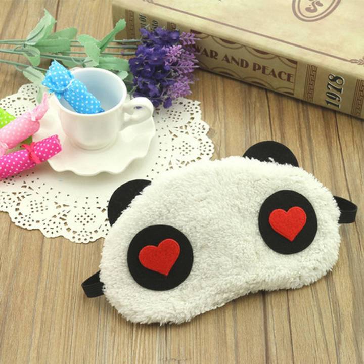 New Cute Face White Panda Eye Mask Eyeshade Shading Sleep Eye Mask