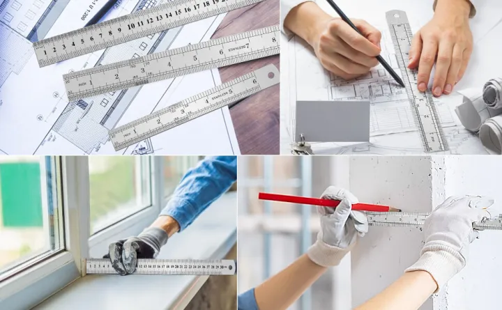 6%20Inches%20/%2015%20cm%20Stainless%20Steel%20Double%20Scale%20Measuring%20Ruler%20Tool%20-%20Image%203