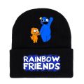 Roblox Rainbow Friends Knitted Hat Winter Warm Cap Cute Game Blue Monster Kawaii Anime Action Figure Toy Christmas Birthday Gift. 