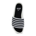Power Rubber Slides For Men - Black And White - Slides For Men. 