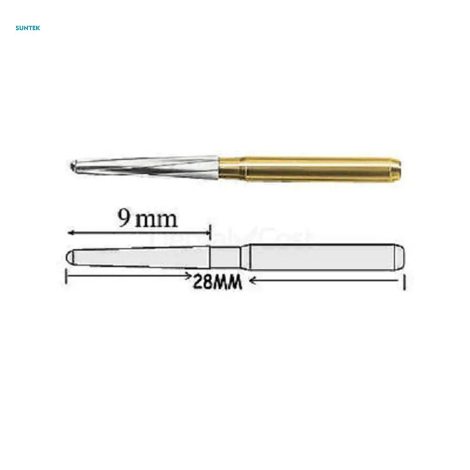 10PCS Dental Lab FG ENDO-Z Burs – Carbide Tungsten Steel Trimming & Finishing Burs, 25mm 1 thumbnail image