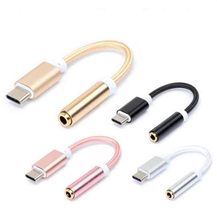 USB Type-C to 3.5mm Audio Jack Cable Adapter, by Insten Type-C 3.1 Male to 3.5 mm Female Stereo Audio Earphone Headphone Aux Connector For Google Pixel 2/HTC U11/U12+/Huawei P20/Sony Xperia X72,