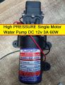 Heavy Duty Single Motor Water Pump DC 12v 3A 60W For Bike Car Washing Water Pump Garden Irrigation High Pressure Water Pump. 