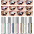 QIBEST Liquid Eyeshadow Pearlescent Glitter Long Lasting Liquid Eyeliner Lying Silkworm High-gloss Easy Wear Shimmer Eye Makeup. 