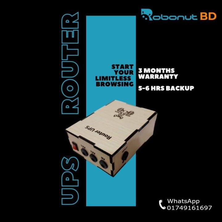 Router Ups For Router, Onu, Camera Backup - Compact Dc Ups For Backup Power - Ensure Uninterrupted Connectivity With A Router Ups For Backup Power