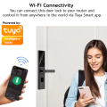 Smart Door Lock Zymak NX700F Tuya Wifi Smart Life Smart Home Security Fingerprint Door Lock With Fingerprint Digital PIN Card App Key.