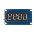 TM1637 4 Bits Digital LED Display Module For Arduino 7 Segment 0.36 Inch Clock RED Anode Tube Four Serial Driver Board Pack. 