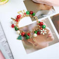 Bell embellished Christmas bracelet Charming Christmas-themed Adjustable Adjustable bracelet  adorned Cute bracelet for Holiday jewelry Christmas gift Festive accessory Women's fashion Party wear. 