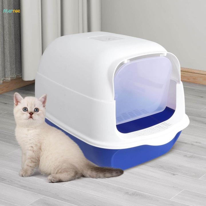 Cat Litter Box with Lid Top Kitten Litter Boxes Drawer Style