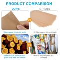 300Pcs Unbleached Parchment Paper, Precut Baking Liners Sheets Paper,Non-Stick, Water Proof, Oil Proof, Heat Resistant.