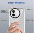 Kapa Warrior Acrylic Clear Back Cover for Vivo V30E (5G) | Slim Shockproof [Military Grade Protection] Hybrid Bumper Case Vivo V30e Transparent Soft Case. 