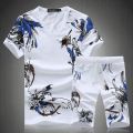 White printed Exclusive Summer Combo T-Shirt & Pant - T Shirt For Man - T Shirt For Man. 