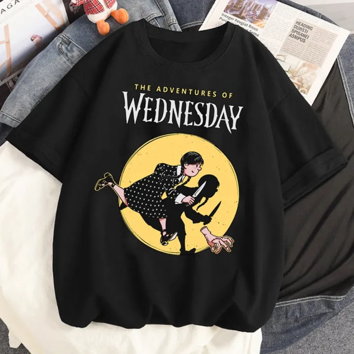 Wednesday%20Addams%20t-shirts%20women%20anime%20funny%20Japanese%20top%20girl%20designer%20comic%20Japanese%20clothing%20-%20Image%204