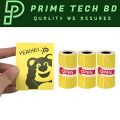 For Inkless Mini Printer Color Roll 5 Pcs 57mm x 30mm Yellow Color Sticker Roll For Photo Print, Pocket Printer, Mobile Printer, Color Printer, Sticker Print. 