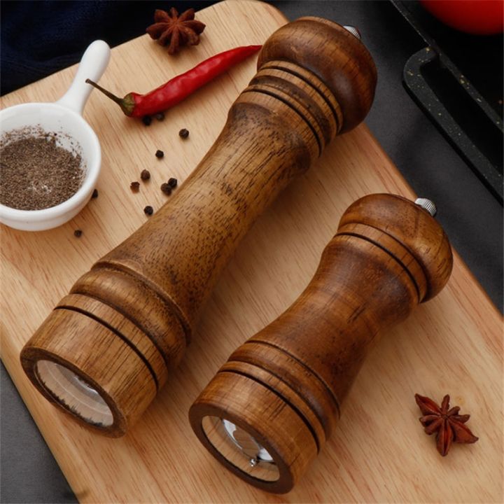 Credeae%20Classical%20Oak%20Wood%20Pepper%20Spice%20Mill%20Grinder%20Set%20Handheld%20Seasoning%20Mills%20Grinder%20Ceramic%20Grinding%20Core%20BBQ%20Tools%20Set-2%20pcs%2010%20inch%20-%20Image%204