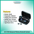 M10 TWS Earphone 9D Stereo LED Digital Display Touch CVC8.0 Digital Noise Reduction Technology - Black.