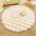 Area Rug Nonslip Bottom Round Rug for Dorm Entrance Living Room. 