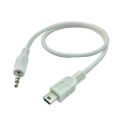 50cm Mini / Micro USB - 3.5mm Aux Audio Cable 5Pin Mini USB B Male to 3.5mm Aux Male Jack Audio Wire. 