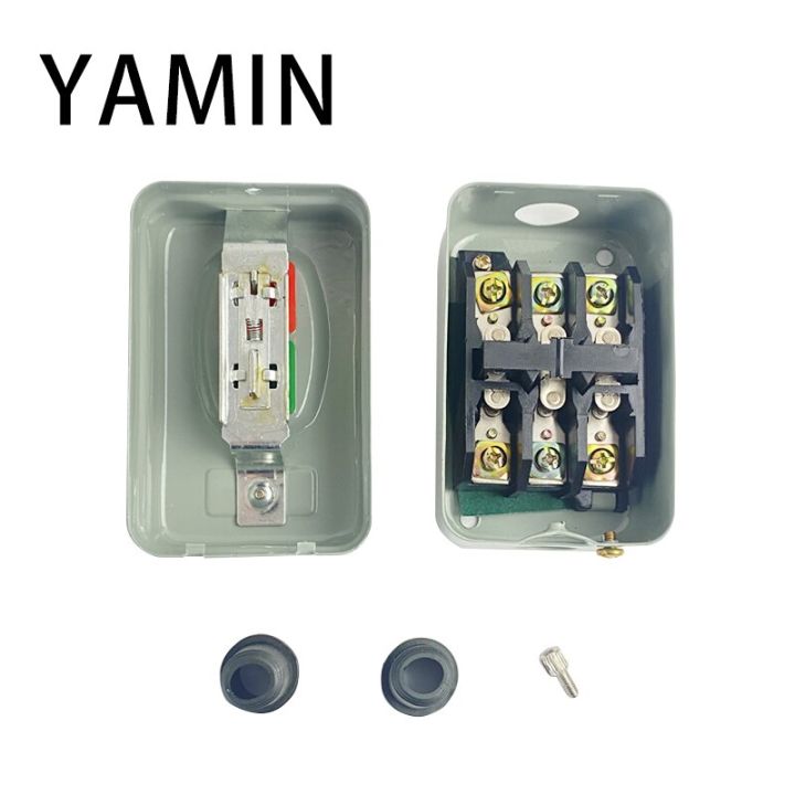 Kh305%2030A%20Start%20Push%20Button%20Switch%20of%20Self-Locking%20Three-Phase%20Motor%20ON/Off%20Maintained%20Push%20Button%20Switch%203%20Phase%20Electric%20Power%20Control%20Box%20KH-305%20Self%20Locking%20380VAC%2020A/250VAC%2030A%20Metal%20Case%20-%20Image%203