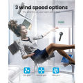 GAIATOP Mini Fan USB Rechargeable Portable Fan Handheld Fan 3 Speed Personal Small Pocket Fan with Base for Indoor Outdoor.