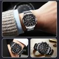 BOYZHE Men Sport Watch Automatic Mechanical Wrist Watch Week Month Calendar Display Luminous Hands Waterproof Watches for Men.